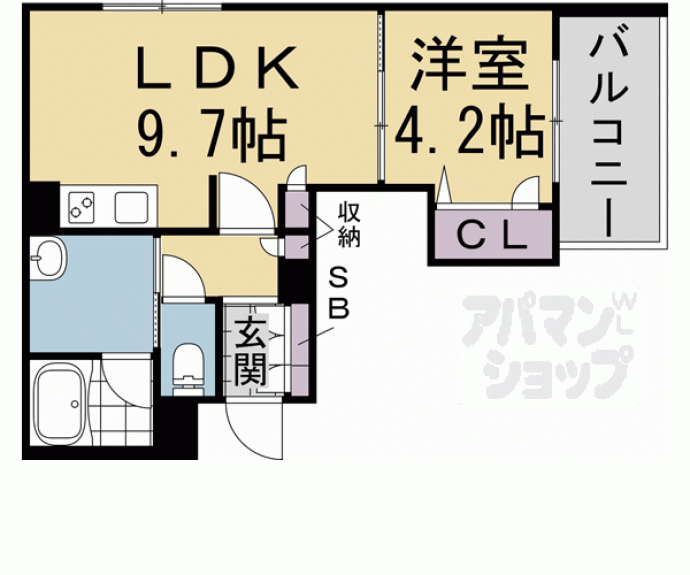 【ディアマンテ　鴨川五条】間取