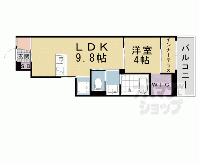 【仮称）山科区四ノ宮賃貸アパート】間取