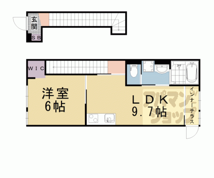 【仮称）山科区四ノ宮賃貸アパート】間取
