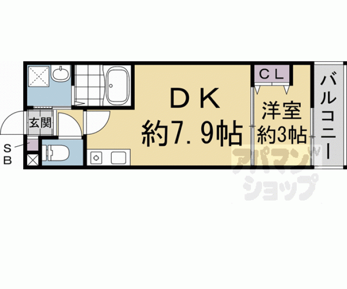 【仮称)深草仙石屋敷町 新築アパート】間取