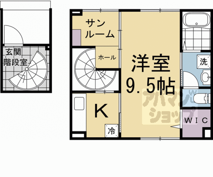 【等持院東町アパート】間取