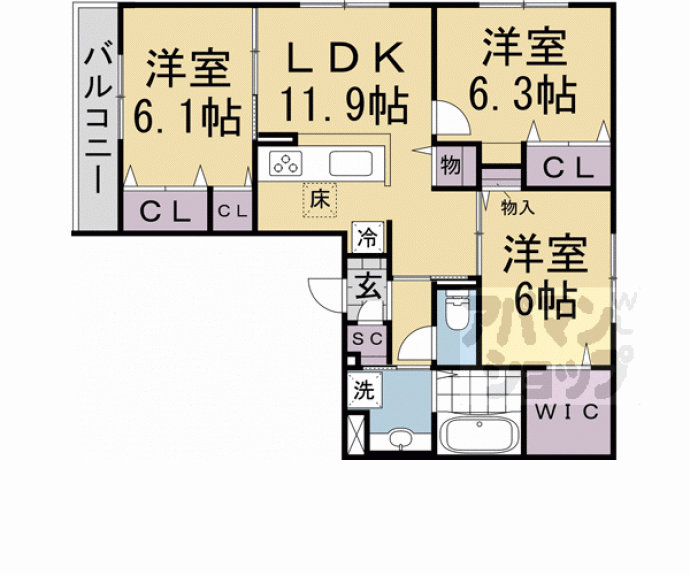 【ヴィーヴルグラン】間取