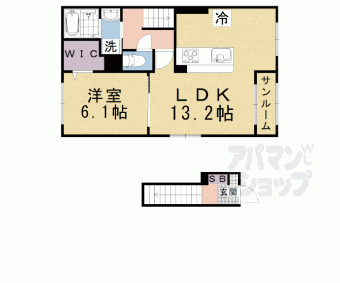 【カルムメゾン悠】間取