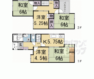 【西院月双町貸家】