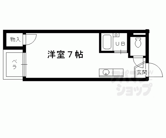 【サンシャイン西院】間取