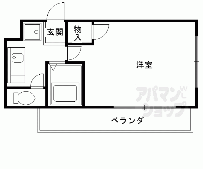 【ラ・クルー西大路御池】間取