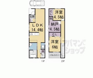 【紫竹西高縄町１１３－貸家】
