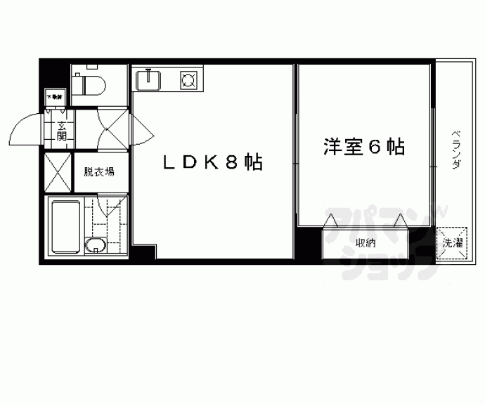 【サンハイツ伯楽】間取