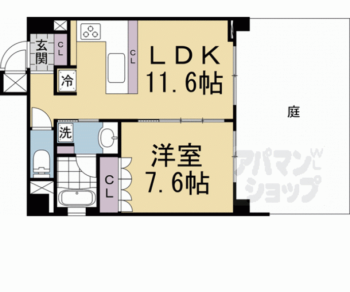 【リーガル京都御所西V】間取