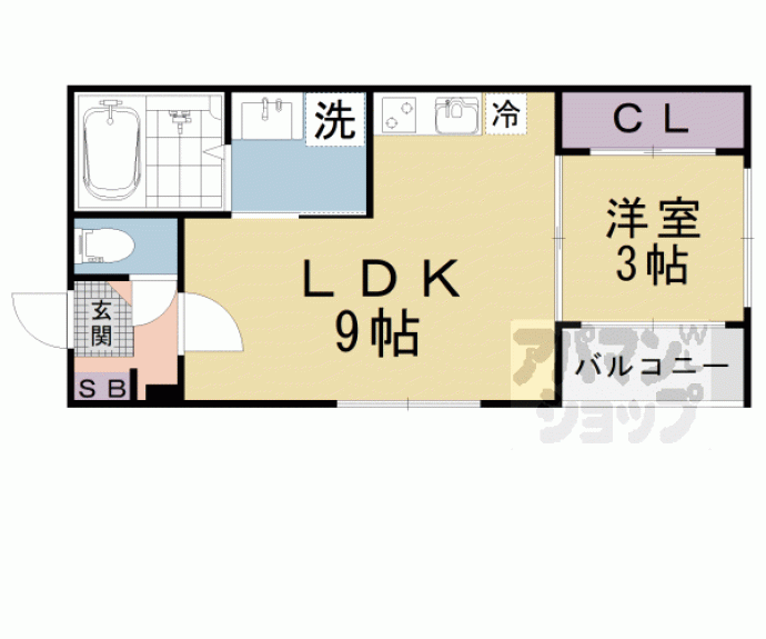 【ハーモニーテラス東野舞台町Ⅲ】間取