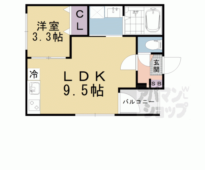 【ハーモニーテラス東野舞台町Ⅲ】間取