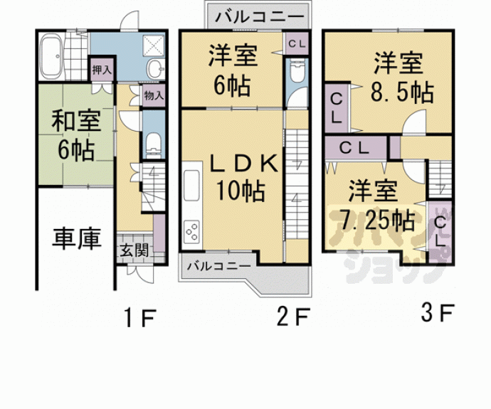 【京都市伏見区日野林戸建】間取