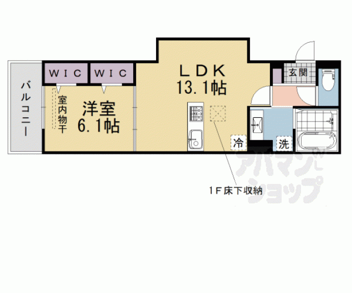 【ＧＲＡＭＭ下津林ＷＥＳＴ】間取