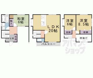 【勧修寺西金ケ崎貸家】