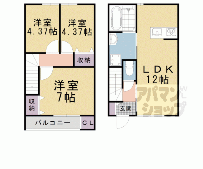 【北大路レジデンスⅡ】間取