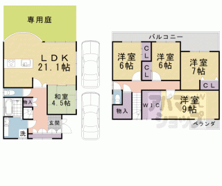 【西野左義長町貸家】