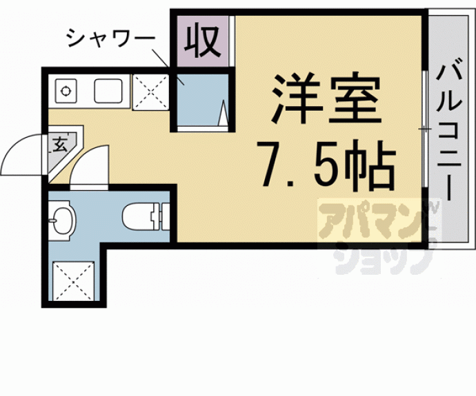 【ハイム京都下鴨】間取