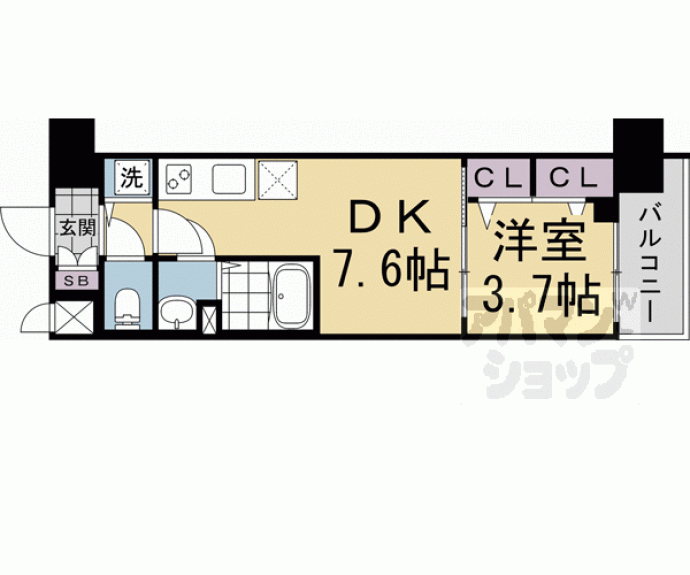 【ベラジオレガシー葛野大路八条】間取