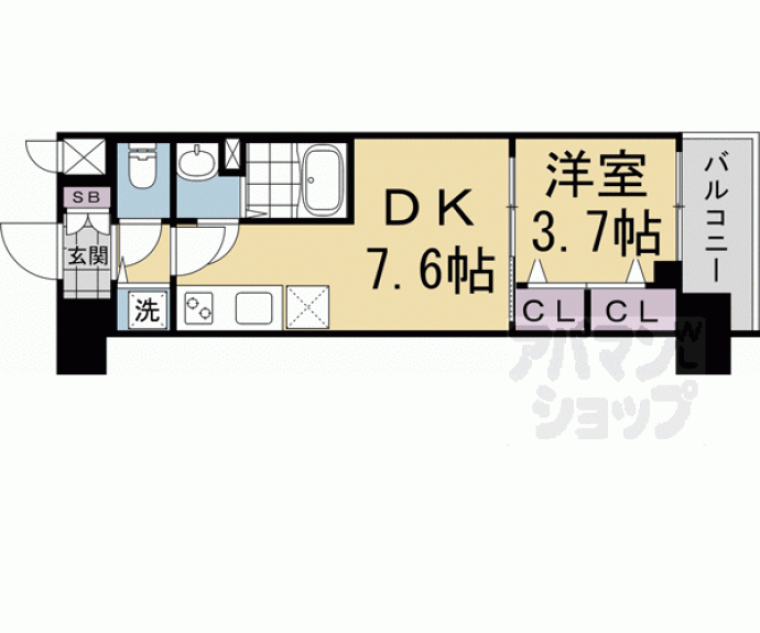 【ベラジオレガシー葛野大路八条】間取