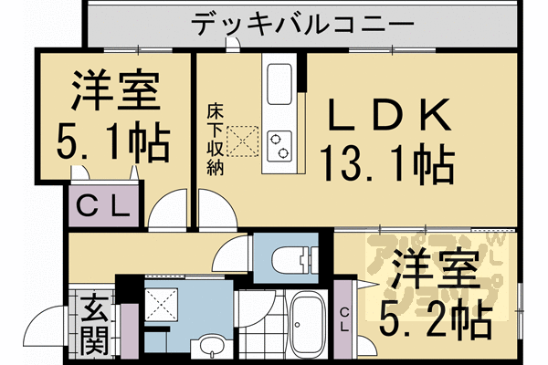 【シャーメゾンシン】間取