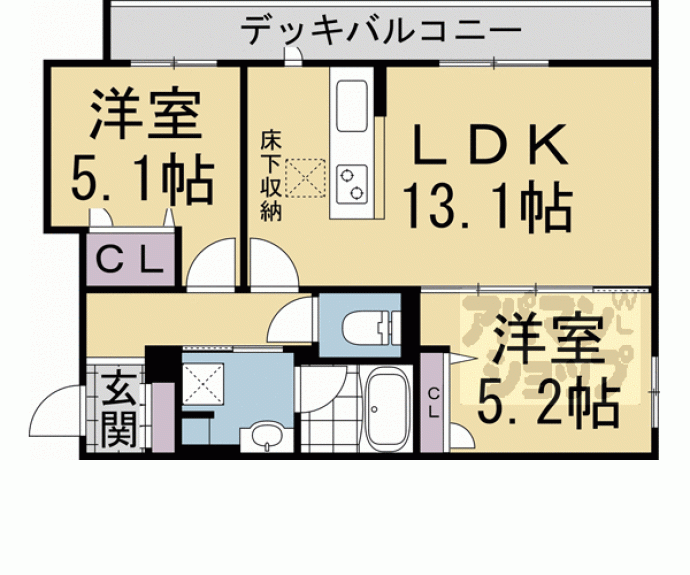 【シャーメゾンシン】間取