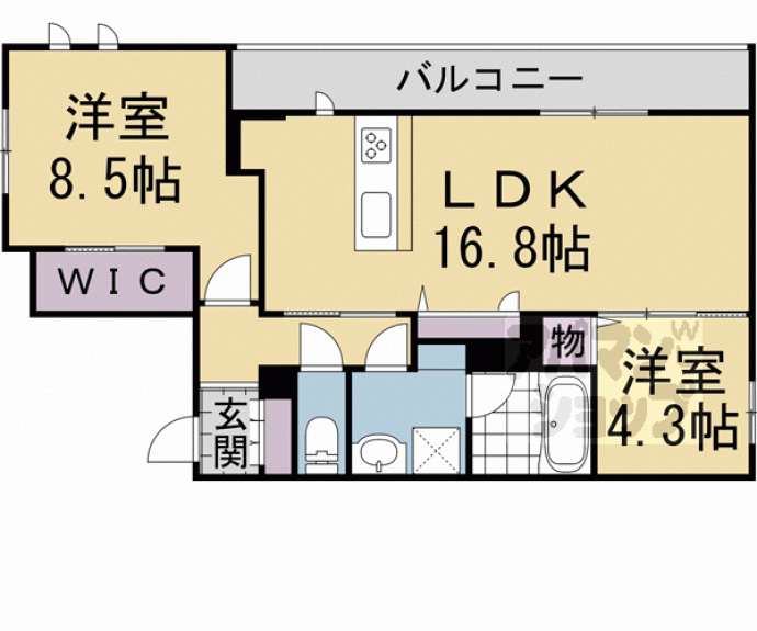 【シャーメゾンシン】間取