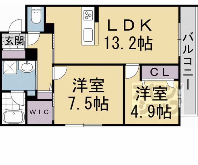 【シャーメゾンシン】間取
