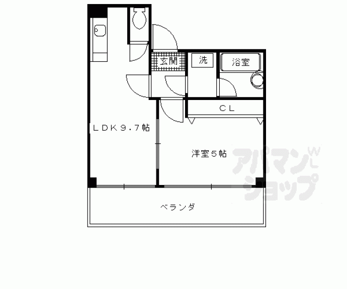 【西新屋敷太夫町マンション】間取