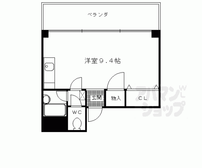 【西新屋敷太夫町マンション】間取