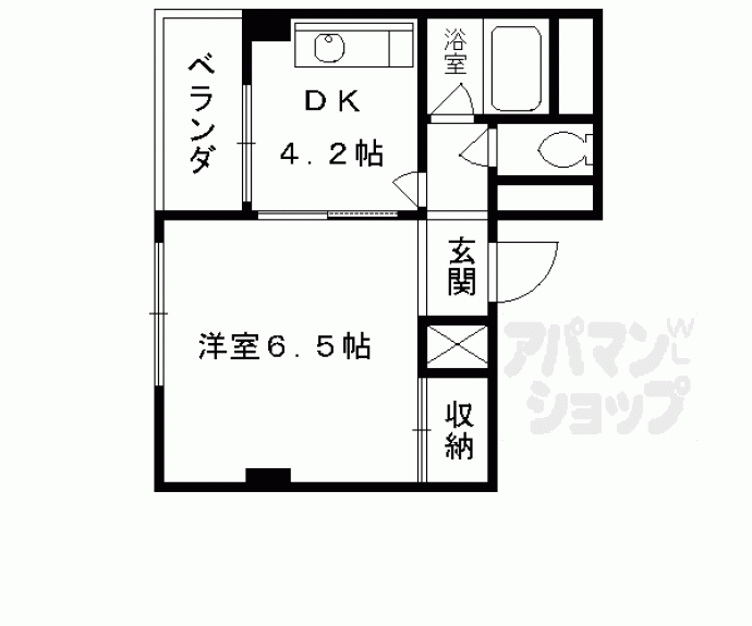 【西新屋敷太夫町マンション】間取