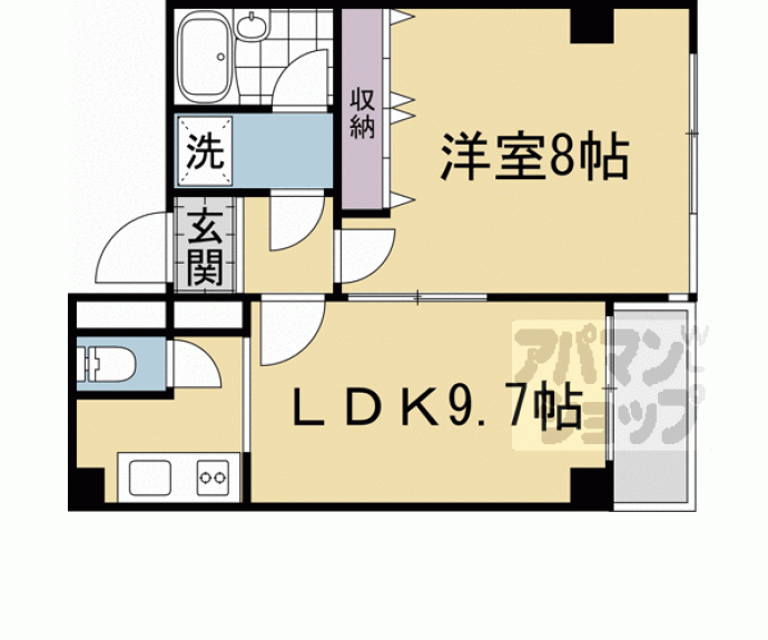 【西新屋敷太夫町マンション】間取