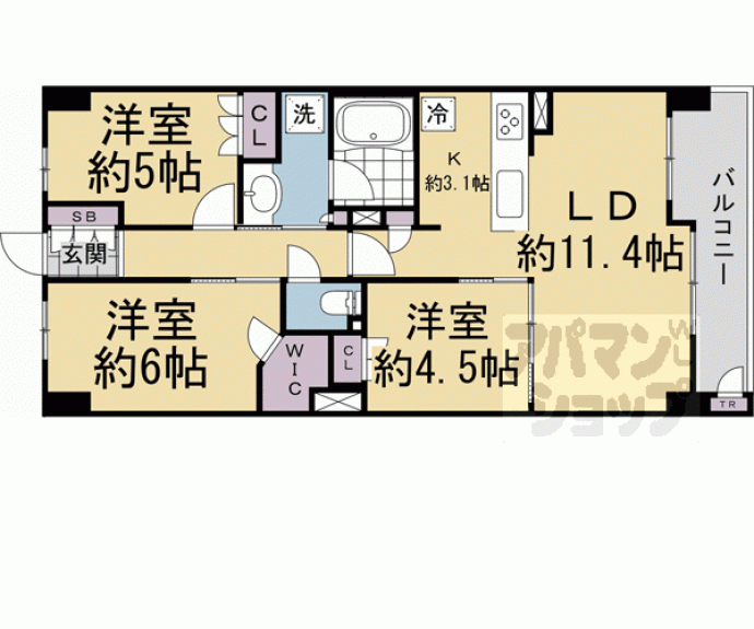 【ファインレジデンス京都五条通】間取