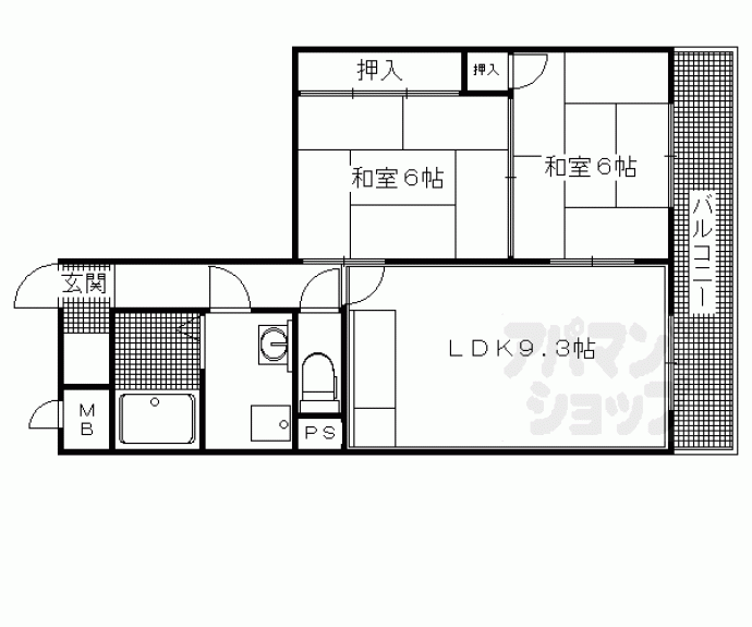 【エスパシオ石田】間取