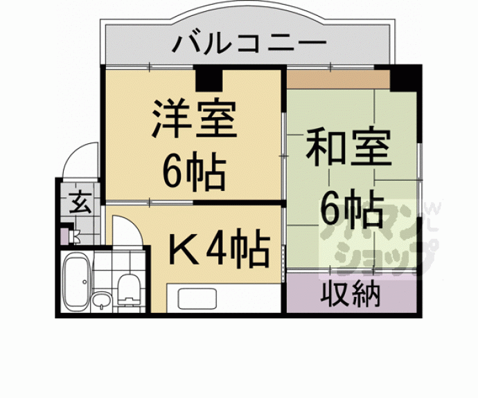 【プラザ篠】間取