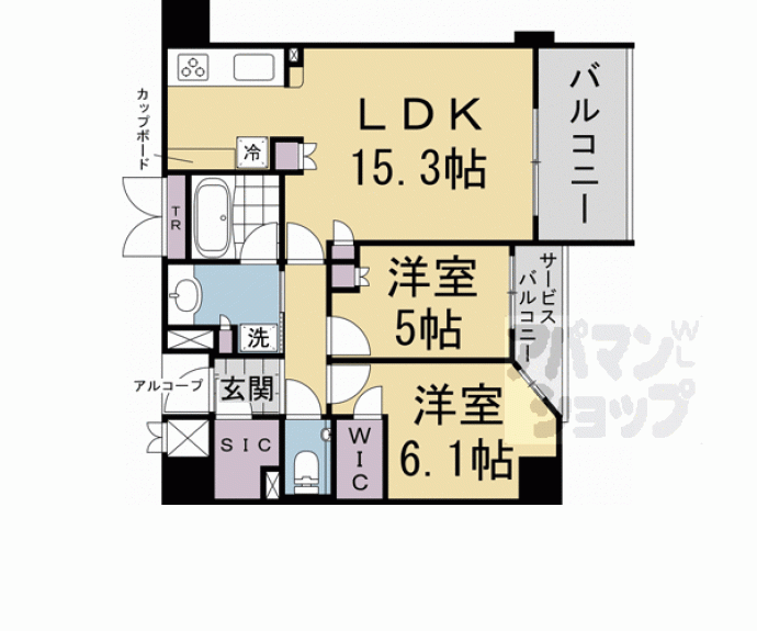 【プレミスト京都二条城北】間取