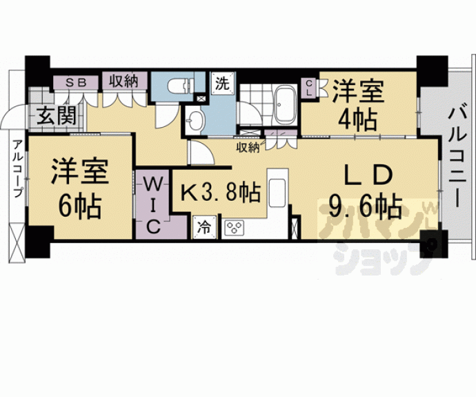 【ファインレジデンス京都五条通】間取