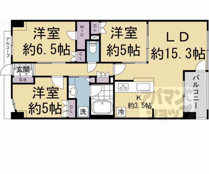 【ファインレジデンス京都五条通】間取