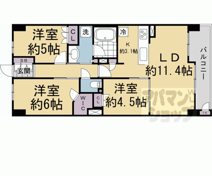【ファインレジデンス京都五条通】間取