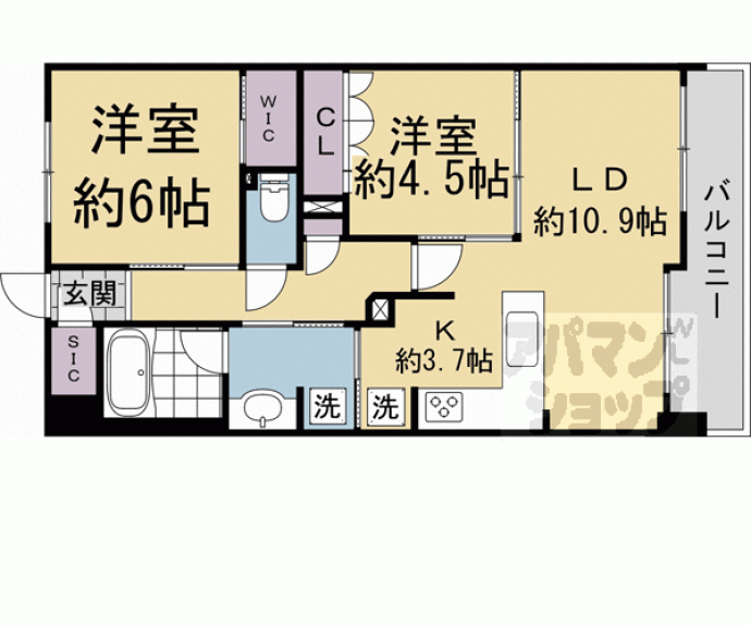 【ファインレジデンス京都五条通】間取