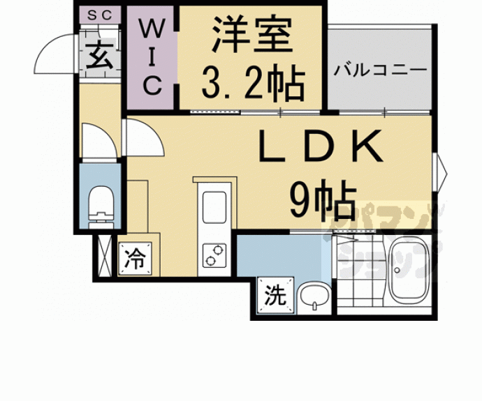 【ＲＥＧＡＬＥＳＴ西院】間取