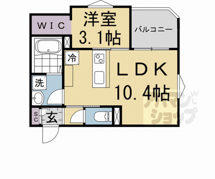 【ＲＥＧＡＬＥＳＴ西院】間取