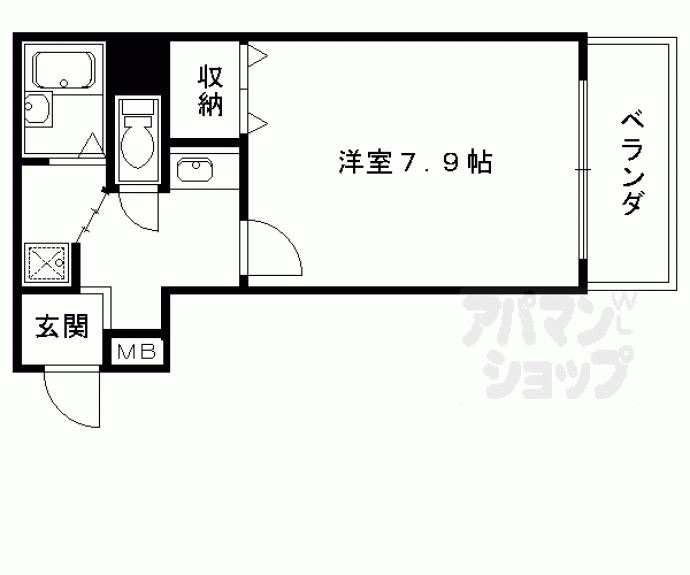 【グランドムールＪＲ丹波口駅前】間取