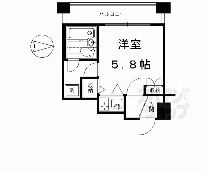 【グランドムールＪＲ丹波口駅前】間取