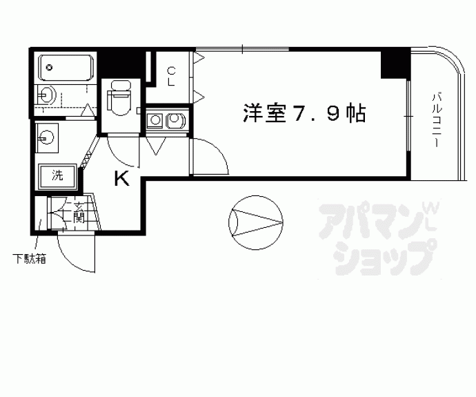 【グランドムールＪＲ丹波口駅前】間取