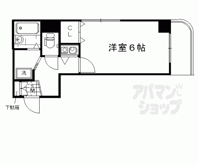 【グランドムールＪＲ丹波口駅前】間取