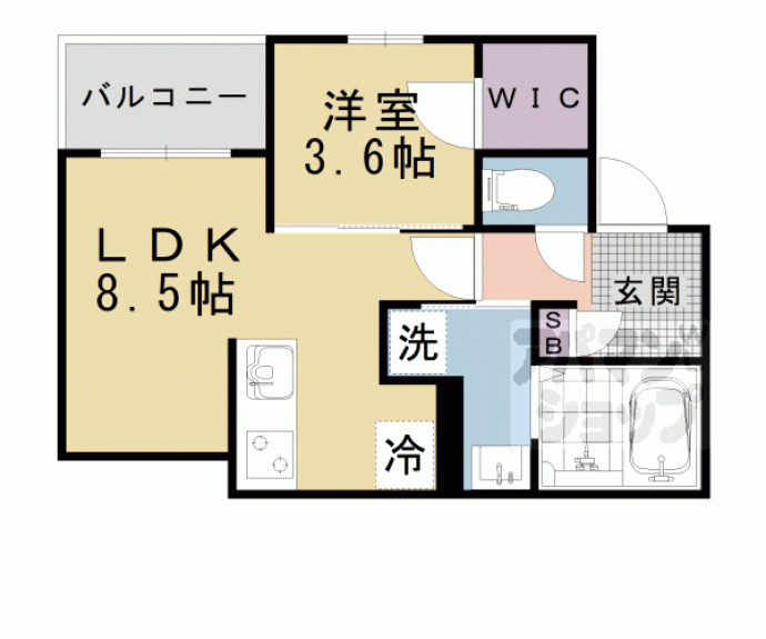 【仮称）ジーメゾン大津タラッサ】間取