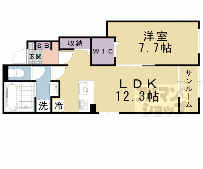 【仰木の里東7丁目アパートB】間取