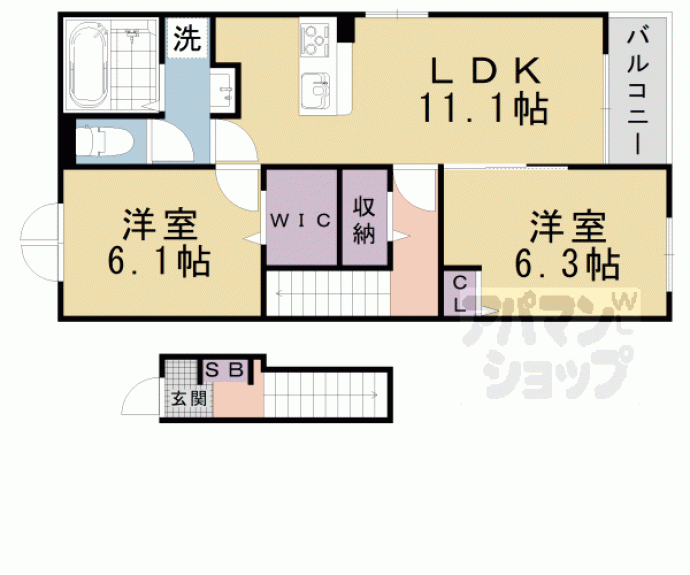 【ヒカルサ仰木の里Ⅱ】間取