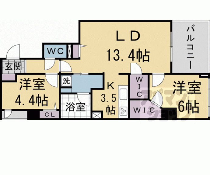 【Ｍａｒｅ　京都一条】間取