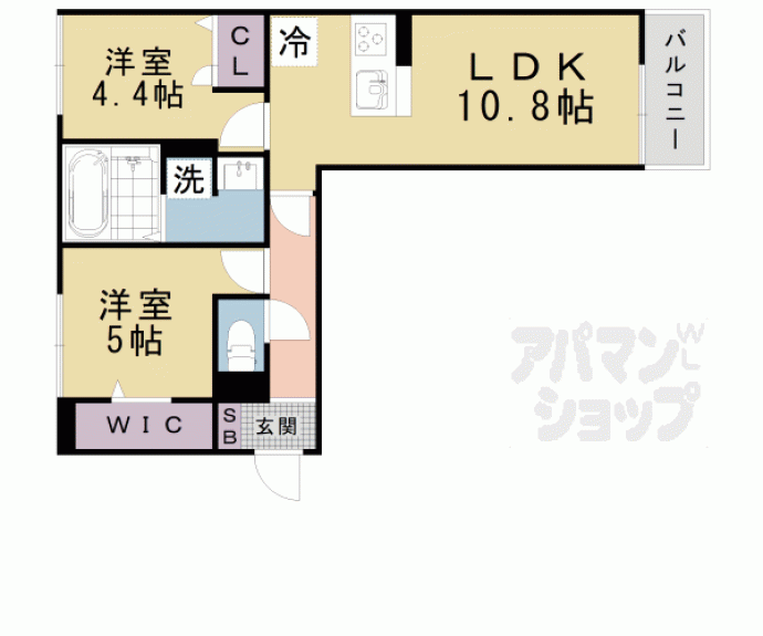 【Ｌｕｍｉｅｒｅ　ｄｕ　Ｓｏｉｒ　Ｄｅｕｘ】間取